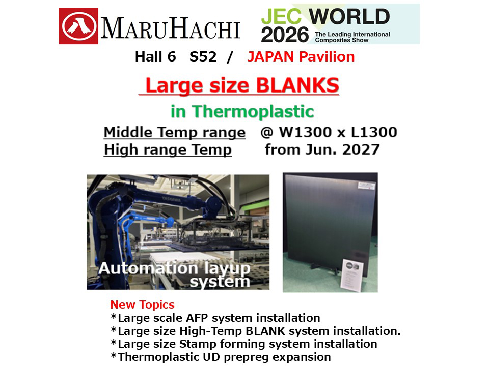 MaruHachi is exhibiting in the JEC2026 in Paris with our new functions and activities