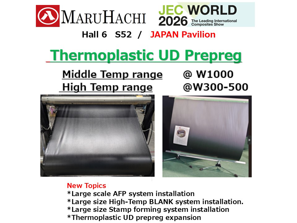 MaruHachi is exhibiting in the JEC2026 in Paris with our new functions and activities